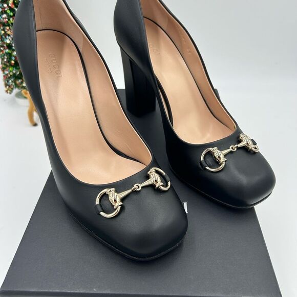 Women’s Gucci horse bit leather pumps size 39 made in Italy - Picture 3 of 10